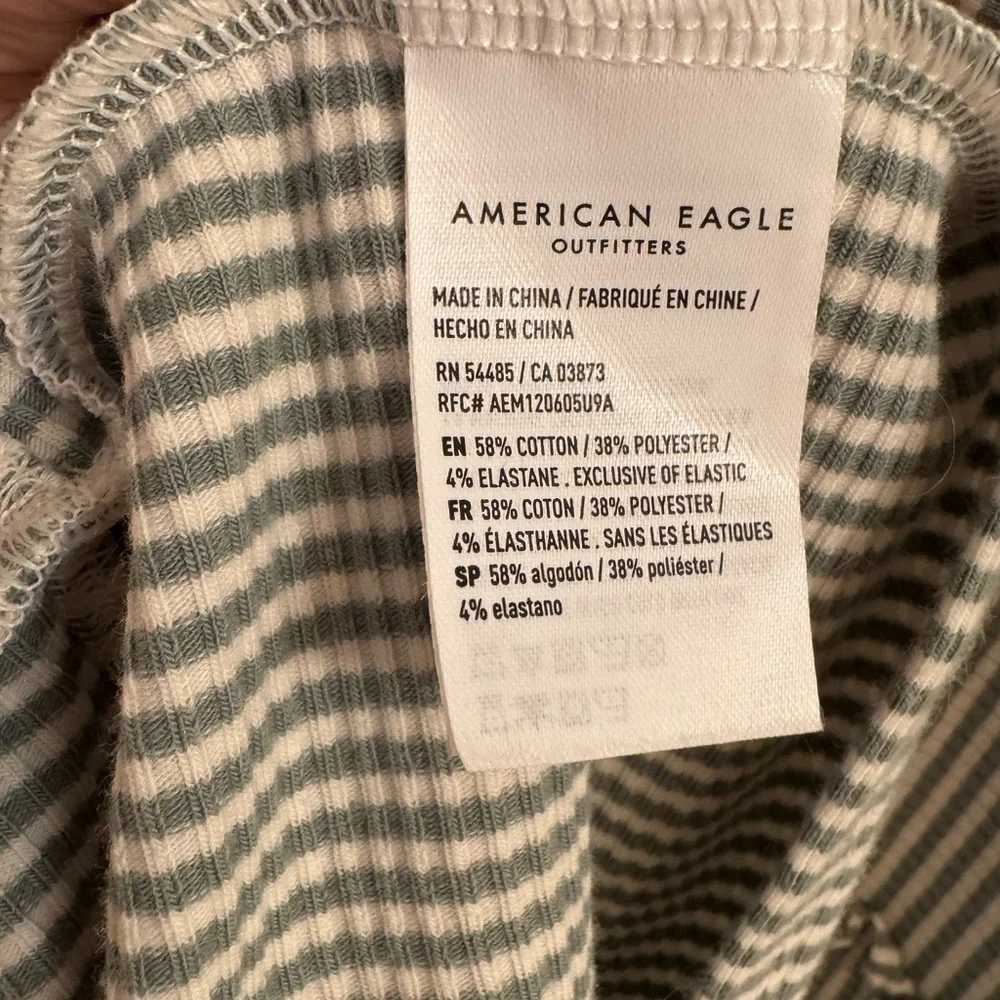 American Eagle Striped Sleeveless Tiered Dress - Picture 5 of 6